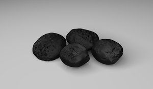 3D model coal stones
