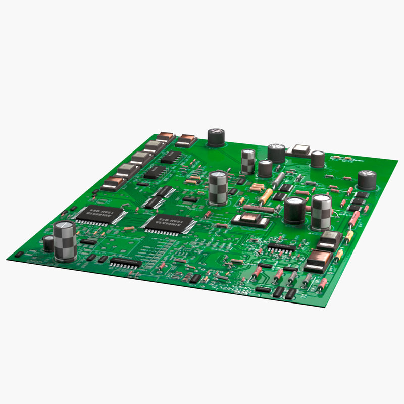 Electronic circuit board 3D model TurboSquid 1150678