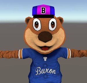3D bear mascot character model