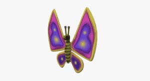 cartoon butterfly 3D model