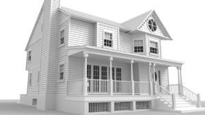 Queen victorian style house model - TurboSquid 1156339