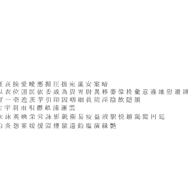 common chinese characters ms 3D model