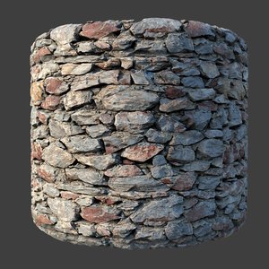 seamless masonry wall 3D model