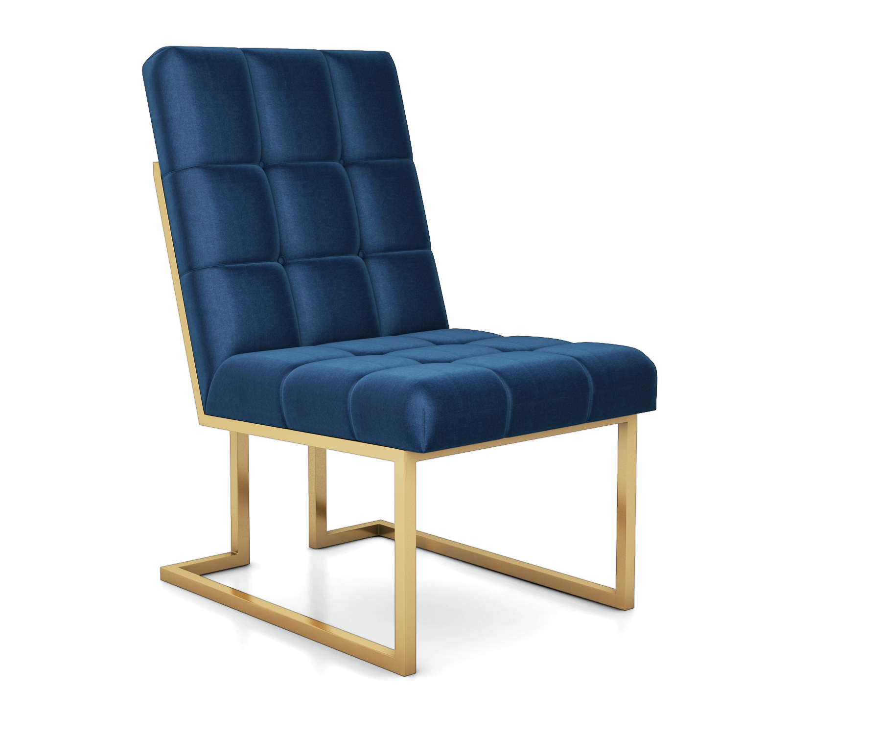 Goldfinger Navy Dining Chair By Jonathan Adler