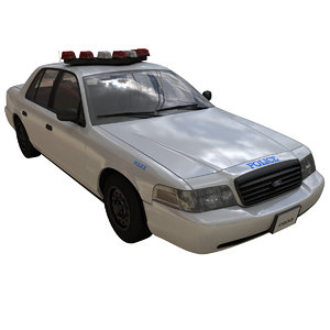 crown victoria police car 3D