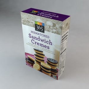 3D box mismatched sandwich cremes