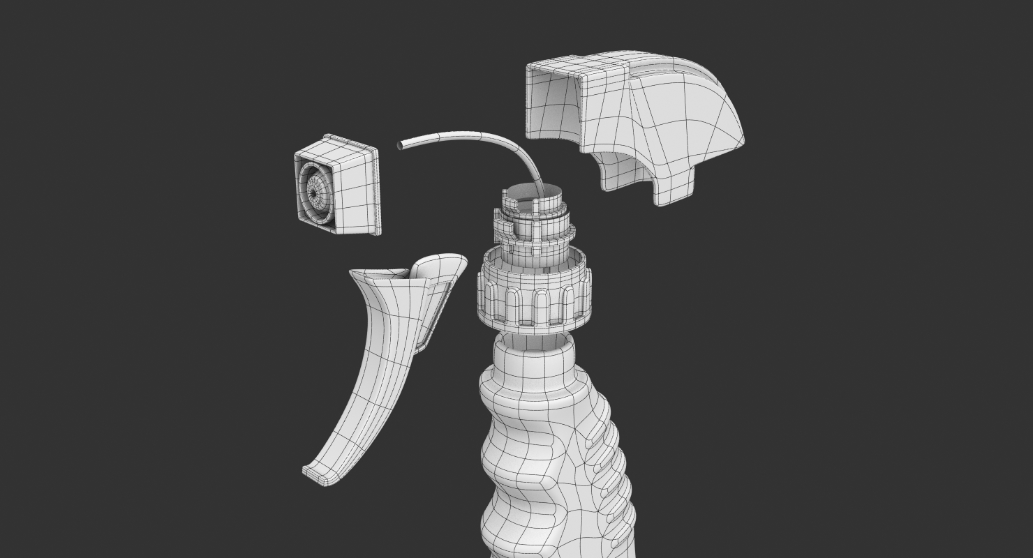 喷雾清洁剂瓶(2)3d模型