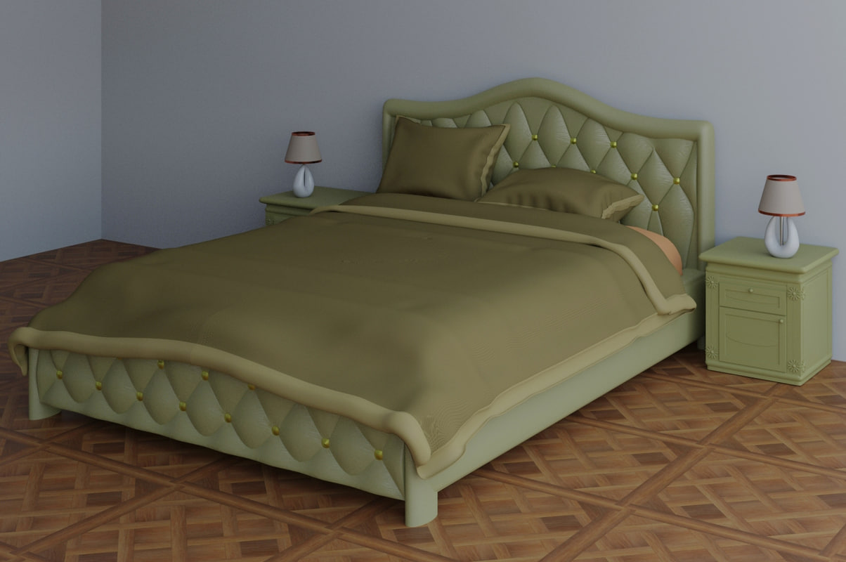 Bed blender 3D model TurboSquid 1151181