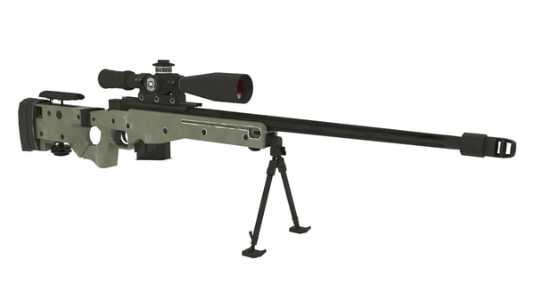 3D accuracy international awm sniper rifle - TurboSquid 1151188