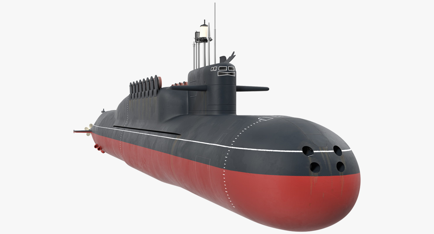 Russian nuclear strategic submarine 3D model TurboSquid 1151376