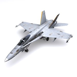 3D f hornet jet fighter