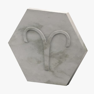 marble aries 3D model