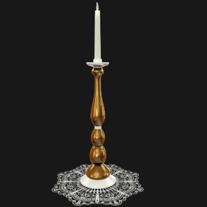 candlestick doily candles 3D model