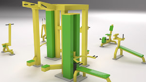 3D gym equipment model