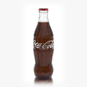 3D coke glass bottle