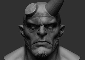 hellboy zbrush 3D