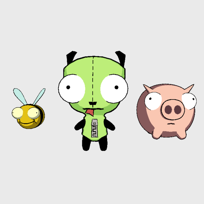 Invader zim gir pig model TurboSquid 1152188