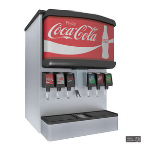 3D soda machine model