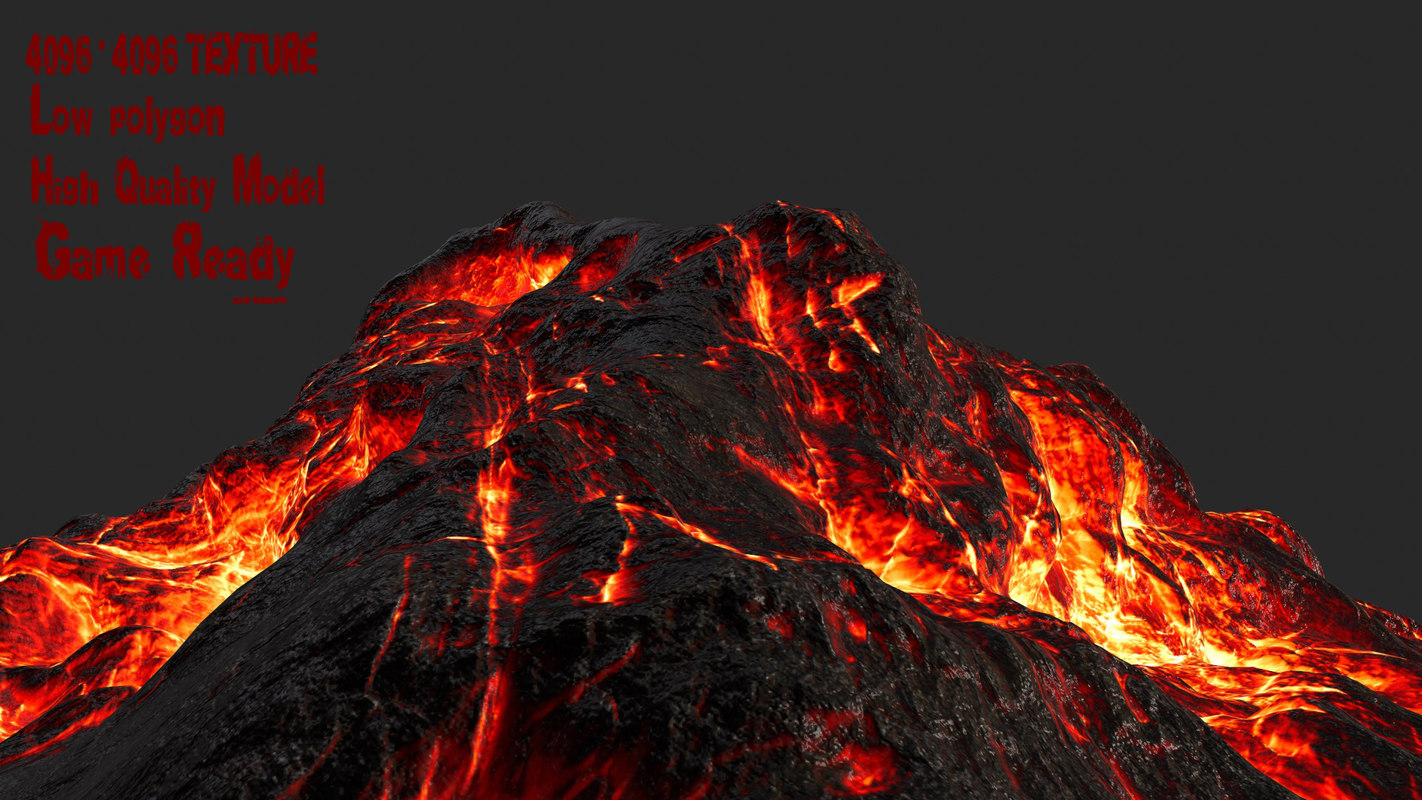 Volcano 3D model TurboSquid 1152537