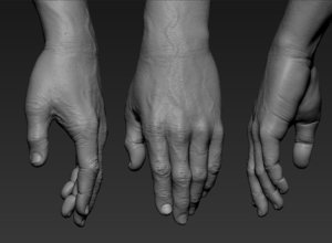 3D hand zbrush