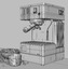 3D quickmill stretta 0820 espresso machine