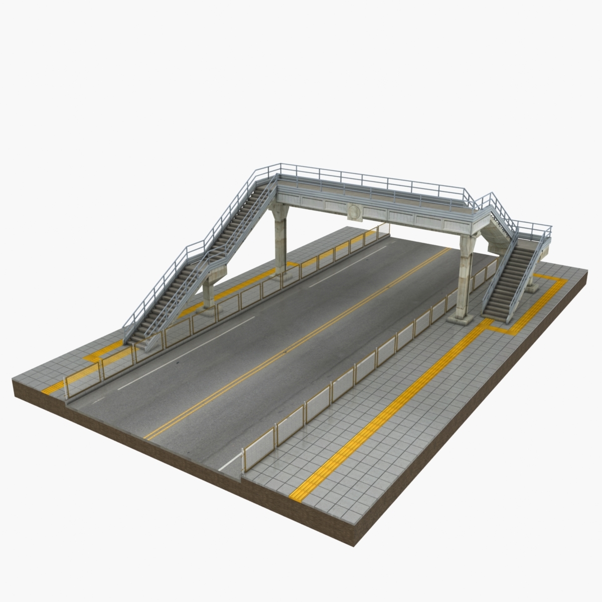 Bridge pedestrian 3D model - TurboSquid 1152889