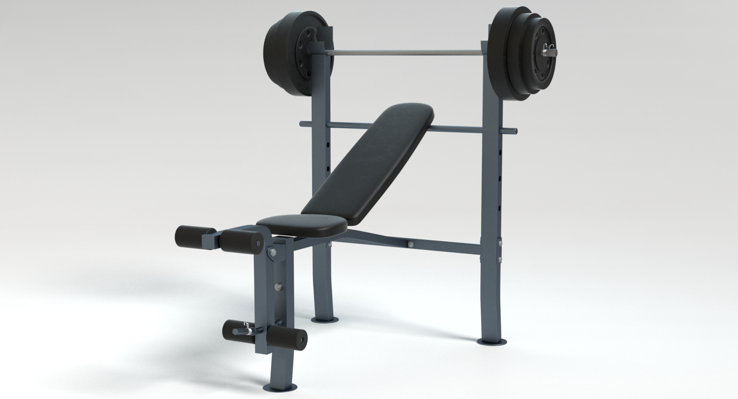 3d Model Bench Press Turbosquid 1152903