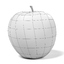 3D fruit apple
