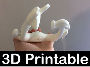 printable derelict alien 3D model
