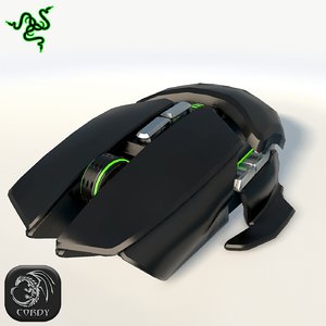 razer ouroboros mouse 3D model