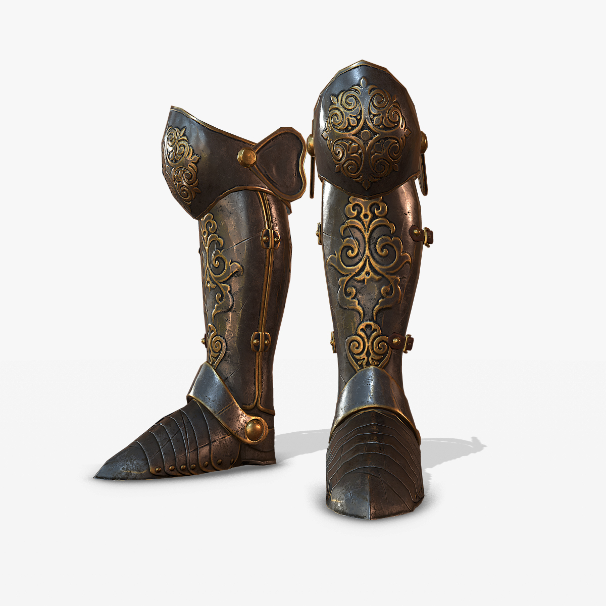 Medieval armor boots 3D - TurboSquid 1153142