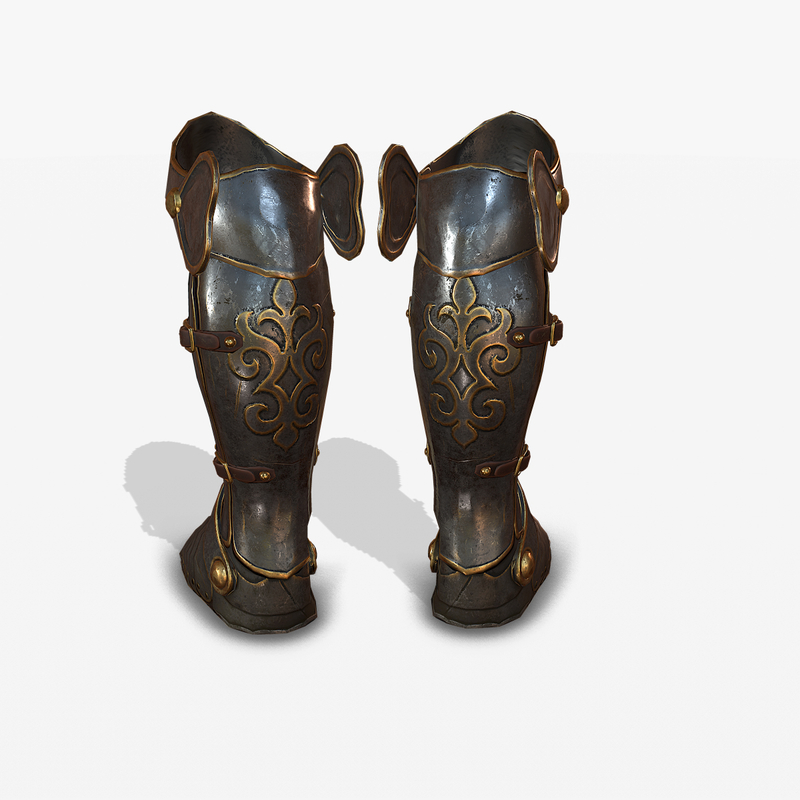 Medieval armor boots 3D - TurboSquid 1153142