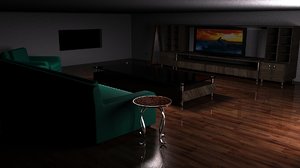 modern living room interior model