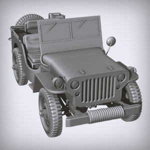 3D willys jeep
