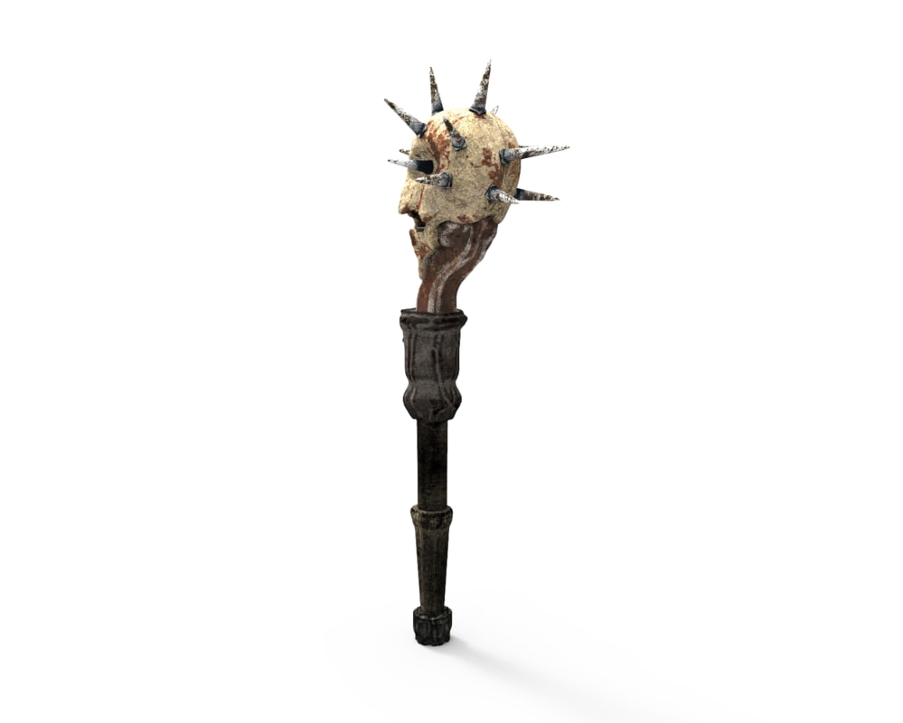 Mace skull 3D model TurboSquid 1153396