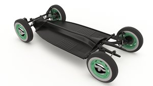 volkswagen beetle chassis 3D model