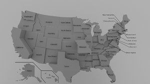3D states election model