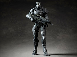 armor weapon 3D model