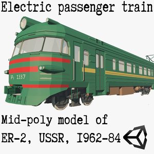 3D suburban electric train er-2