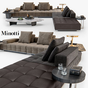 3D minotti lawrence clan seating