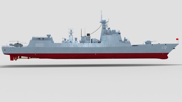 Chinese type 052d destroyer model - TurboSquid 1153716