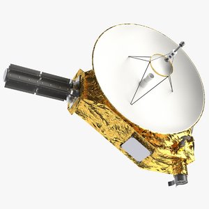 3D pluto probe satellite model