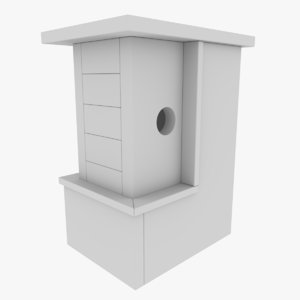 subdivision birdhouse blender 3D