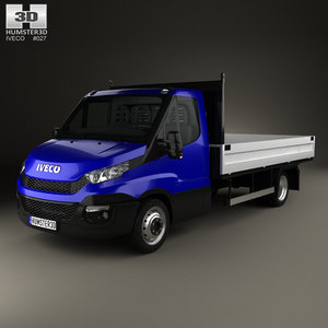 iveco daily dropside 3D model