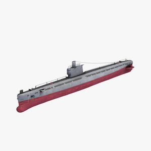 romeo class attack submarine 3D
