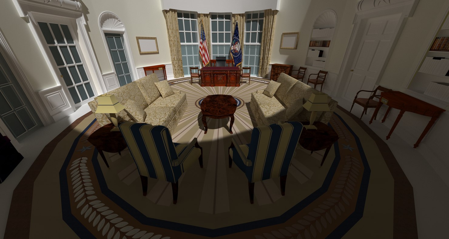 3D oval office w TurboSquid 1154233