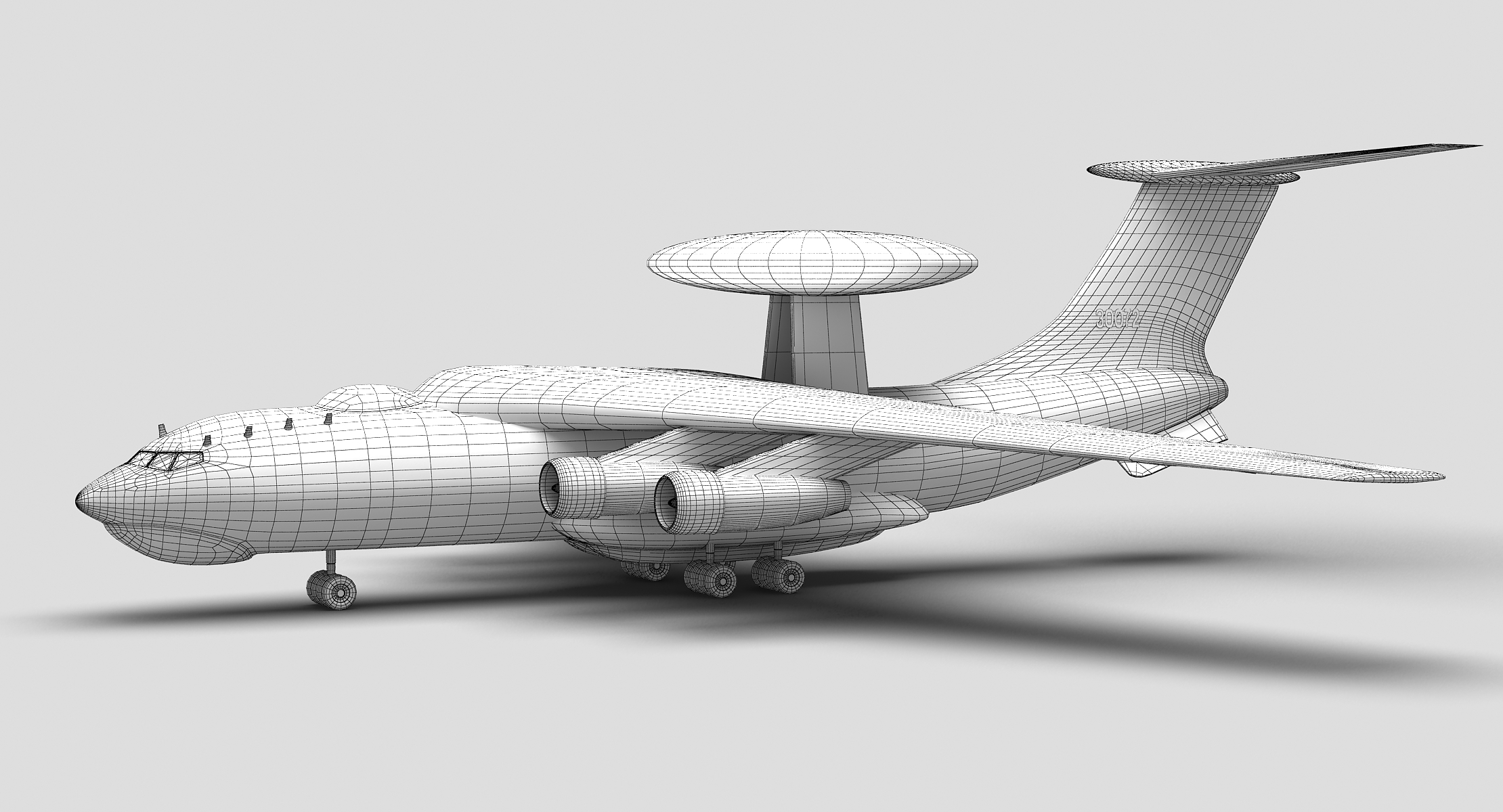 3D chinese awacs kj-2000 model - TurboSquid 1154284