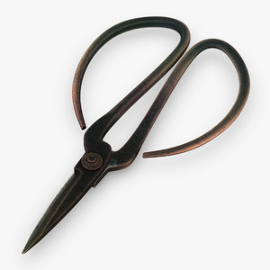 bonsai scissors 3D model