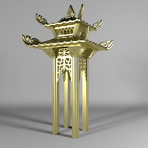 alcove chinese 3D