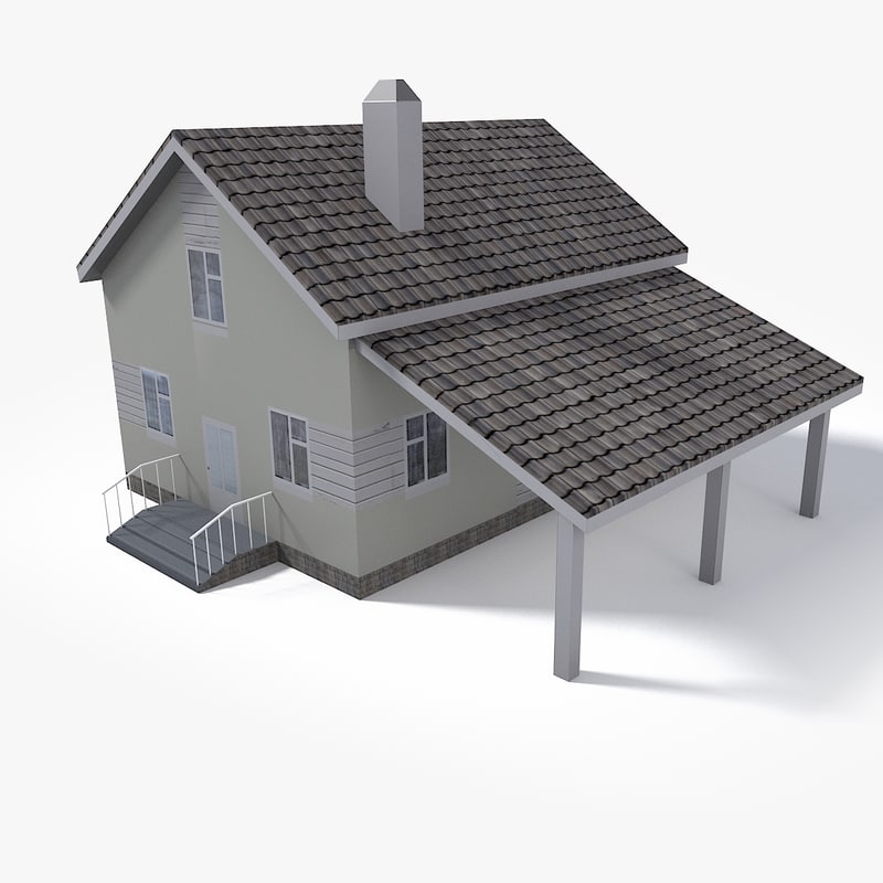 East europe house 3D model - TurboSquid 1154374